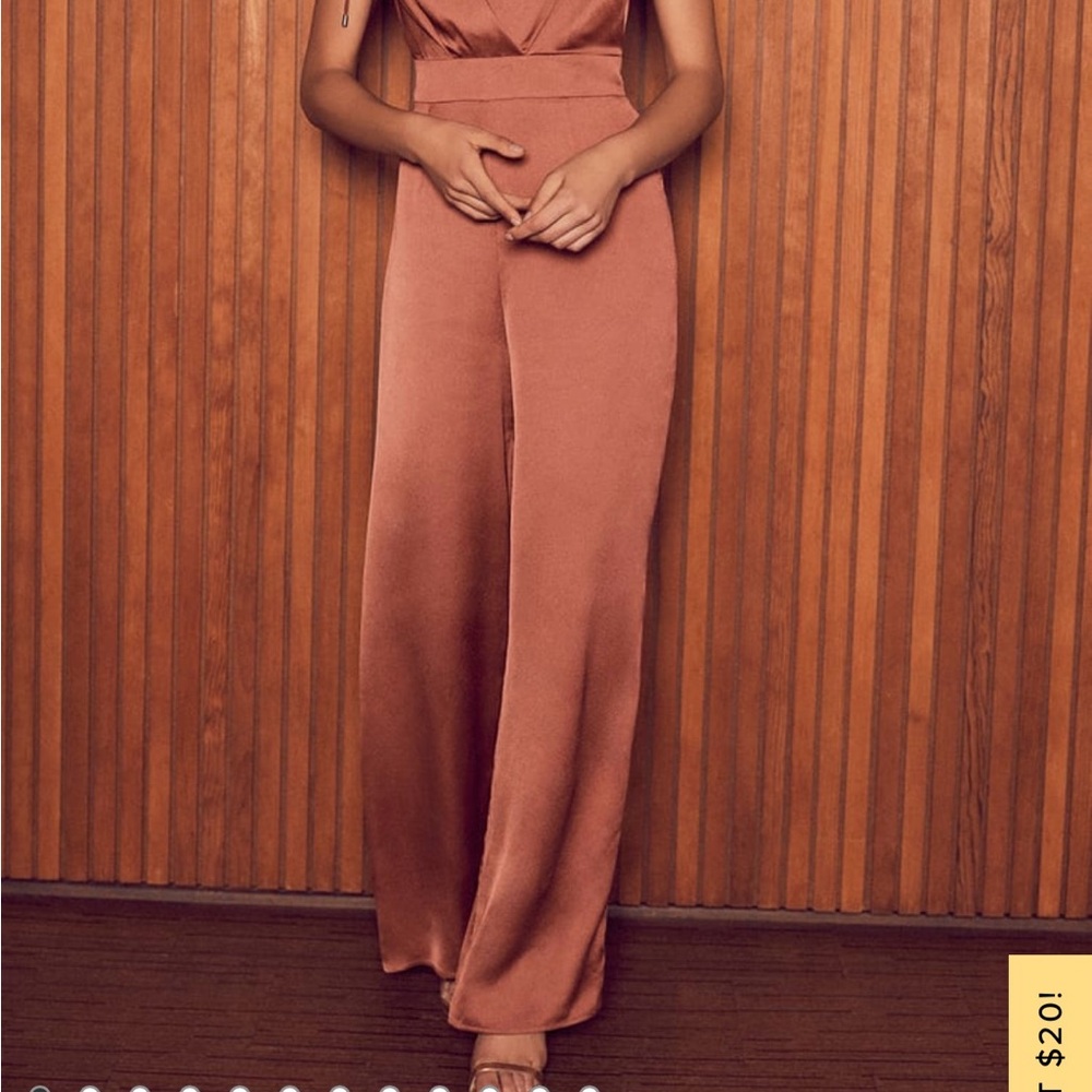 Lulu's Rose wide leg jumpsuit